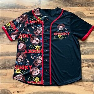 Hybrid Apparel Chucky Men’s XL Baseball Jersey NWT Halloween Horror